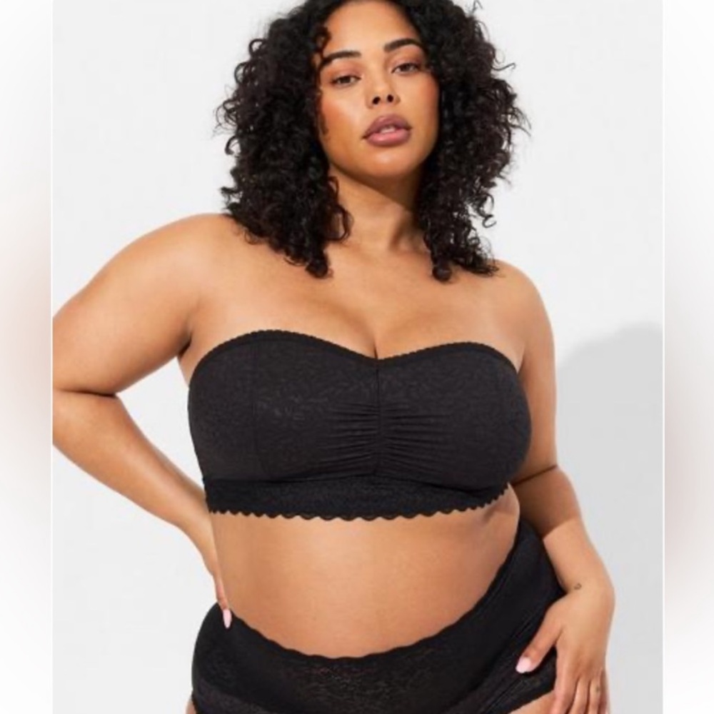 Unlined 4-Way Stretch Lace Bandeau